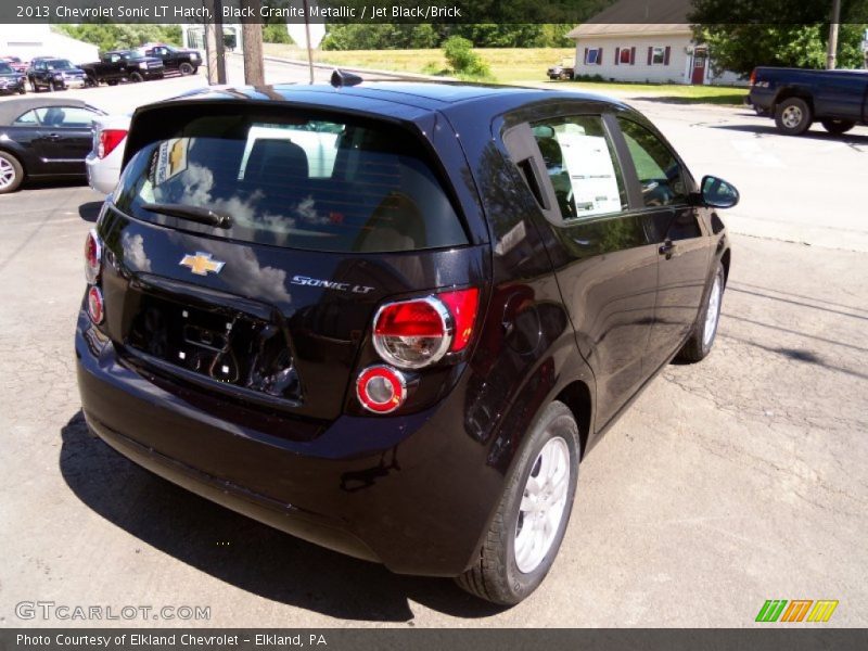 Black Granite Metallic / Jet Black/Brick 2013 Chevrolet Sonic LT Hatch