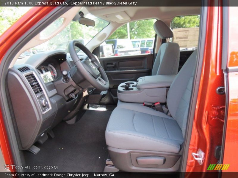 Copperhead Pearl / Black/Diesel Gray 2013 Ram 1500 Express Quad Cab