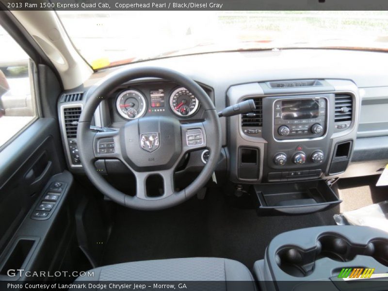 Copperhead Pearl / Black/Diesel Gray 2013 Ram 1500 Express Quad Cab