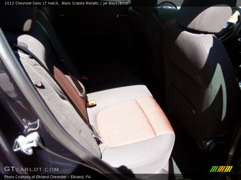 Black Granite Metallic / Jet Black/Brick 2013 Chevrolet Sonic LT Hatch