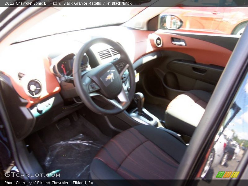 Black Granite Metallic / Jet Black/Brick 2013 Chevrolet Sonic LT Hatch