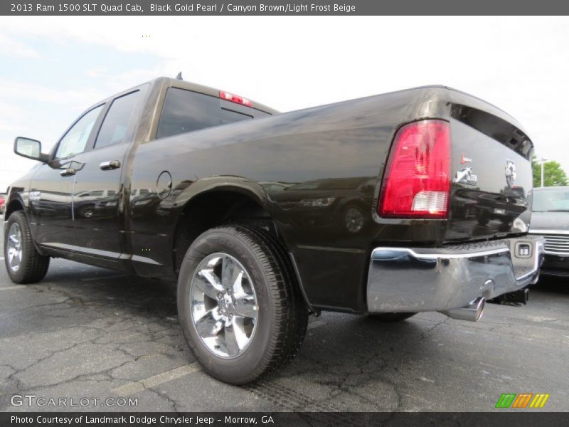 Black Gold Pearl / Canyon Brown/Light Frost Beige 2013 Ram 1500 SLT Quad Cab