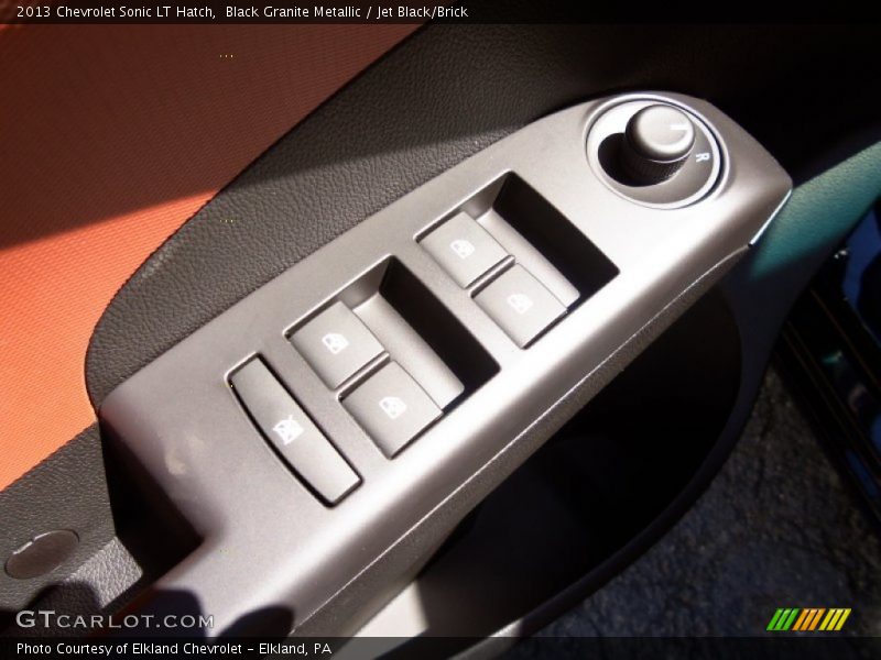 Black Granite Metallic / Jet Black/Brick 2013 Chevrolet Sonic LT Hatch