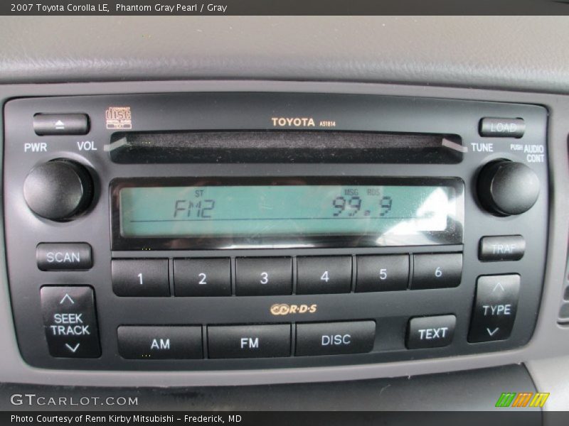 Audio System of 2007 Corolla LE