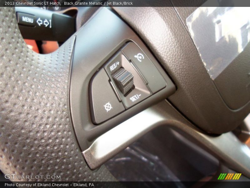 Black Granite Metallic / Jet Black/Brick 2013 Chevrolet Sonic LT Hatch