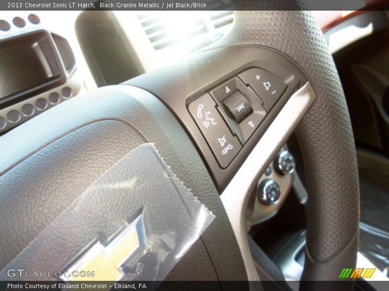 Black Granite Metallic / Jet Black/Brick 2013 Chevrolet Sonic LT Hatch