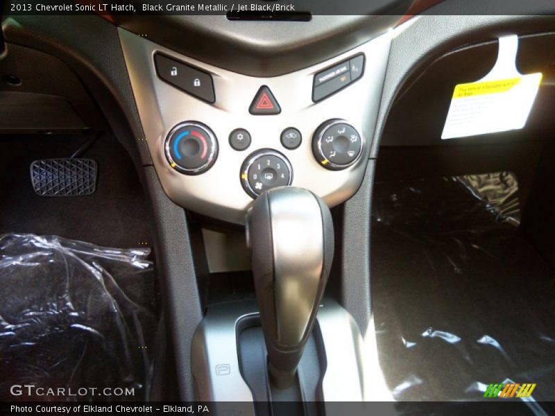 Black Granite Metallic / Jet Black/Brick 2013 Chevrolet Sonic LT Hatch