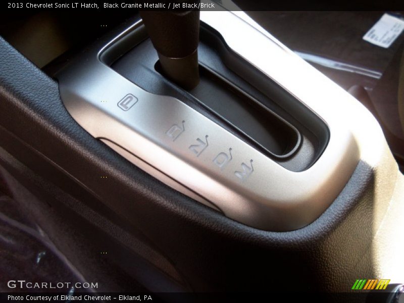 Black Granite Metallic / Jet Black/Brick 2013 Chevrolet Sonic LT Hatch
