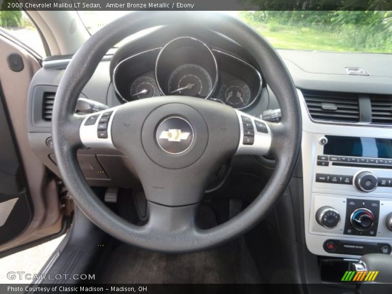 Amber Bronze Metallic / Ebony 2008 Chevrolet Malibu LT Sedan