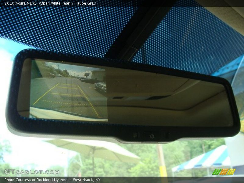 Aspen White Pearl / Taupe Gray 2010 Acura MDX