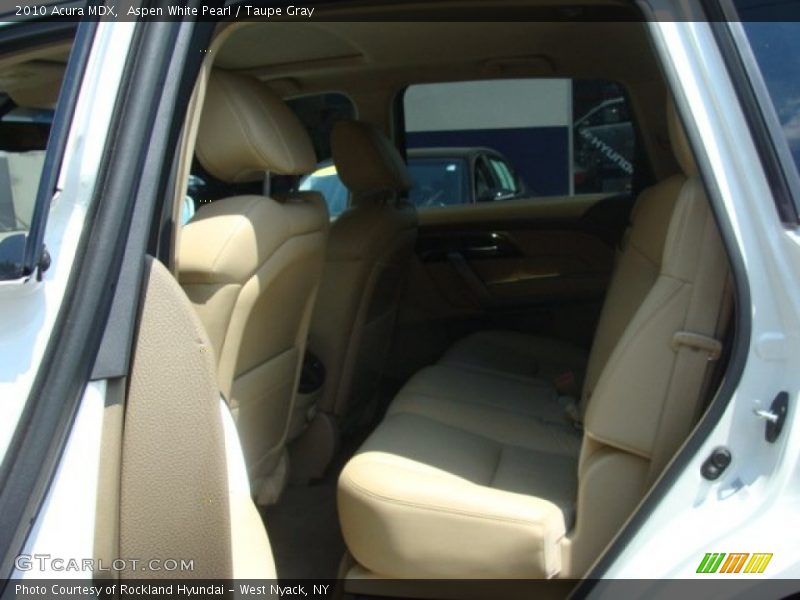 Aspen White Pearl / Taupe Gray 2010 Acura MDX