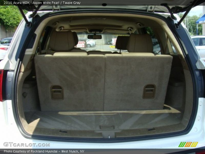 Aspen White Pearl / Taupe Gray 2010 Acura MDX