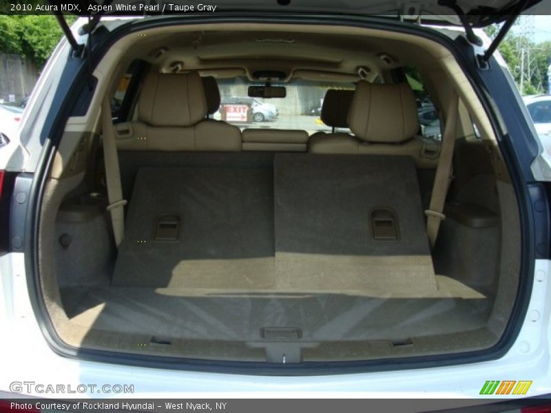 Aspen White Pearl / Taupe Gray 2010 Acura MDX