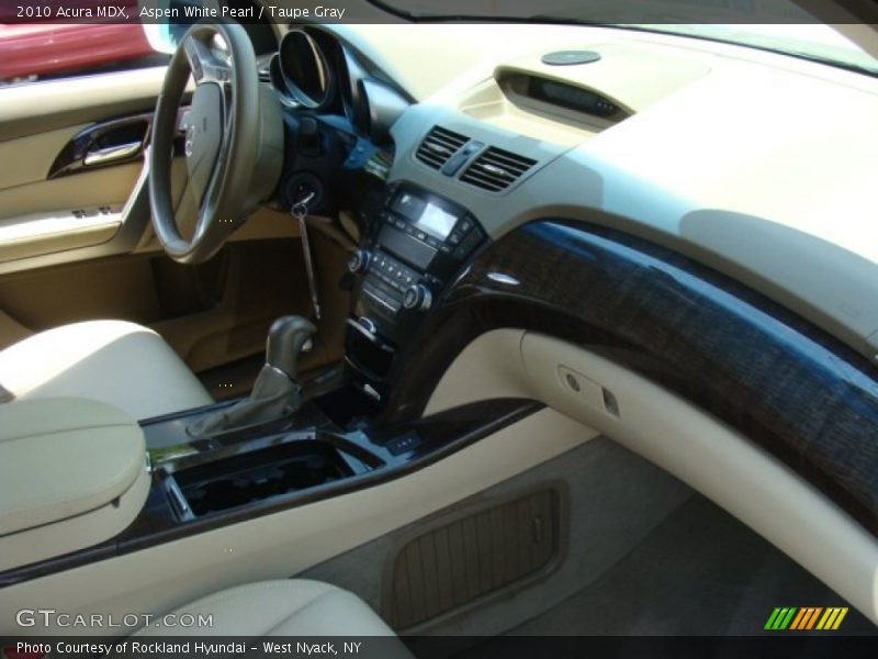 Aspen White Pearl / Taupe Gray 2010 Acura MDX