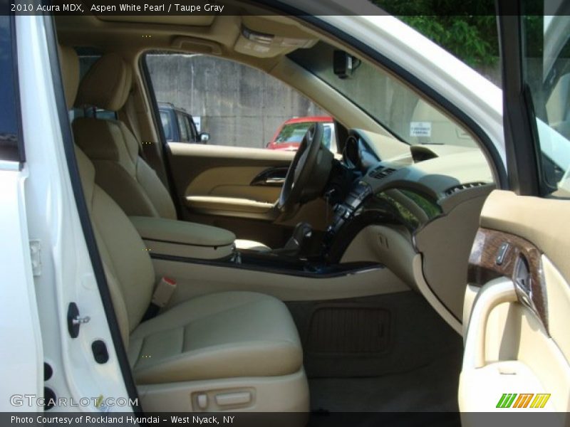 Aspen White Pearl / Taupe Gray 2010 Acura MDX