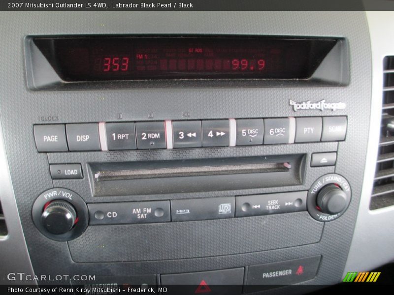 Labrador Black Pearl / Black 2007 Mitsubishi Outlander LS 4WD