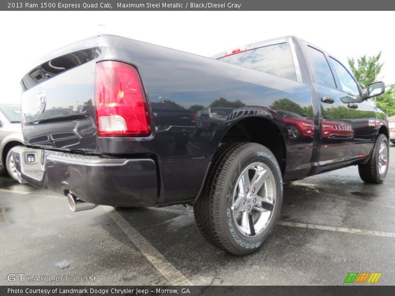 Maximum Steel Metallic / Black/Diesel Gray 2013 Ram 1500 Express Quad Cab