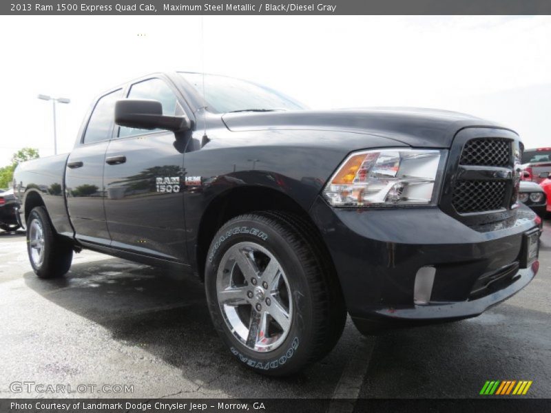 Maximum Steel Metallic / Black/Diesel Gray 2013 Ram 1500 Express Quad Cab