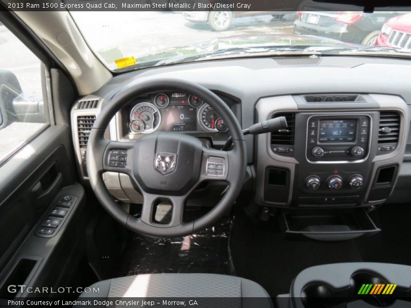 Maximum Steel Metallic / Black/Diesel Gray 2013 Ram 1500 Express Quad Cab