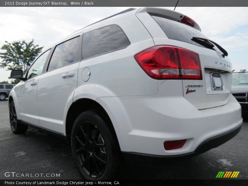 White / Black 2013 Dodge Journey SXT Blacktop