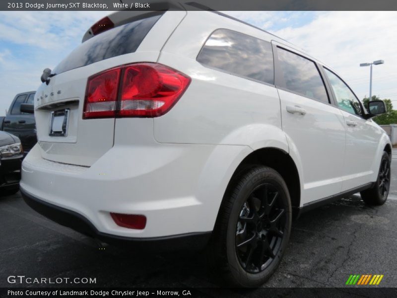 White / Black 2013 Dodge Journey SXT Blacktop