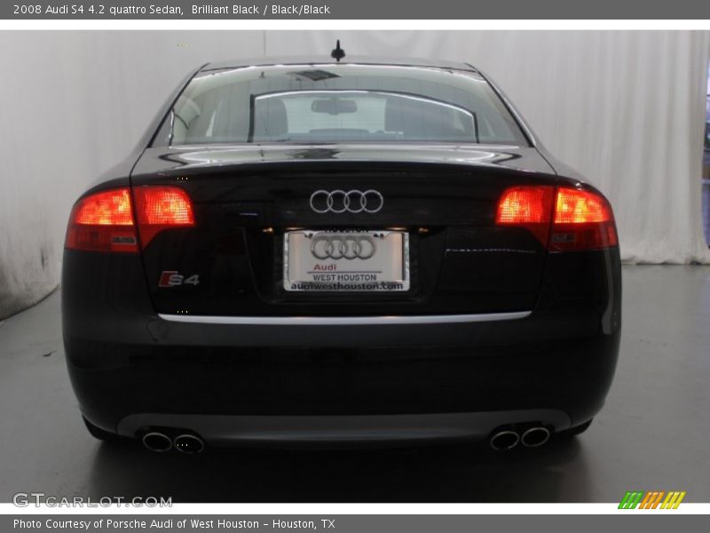 Brilliant Black / Black/Black 2008 Audi S4 4.2 quattro Sedan