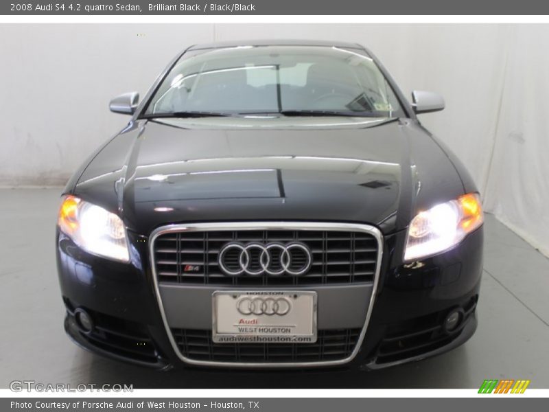 Brilliant Black / Black/Black 2008 Audi S4 4.2 quattro Sedan
