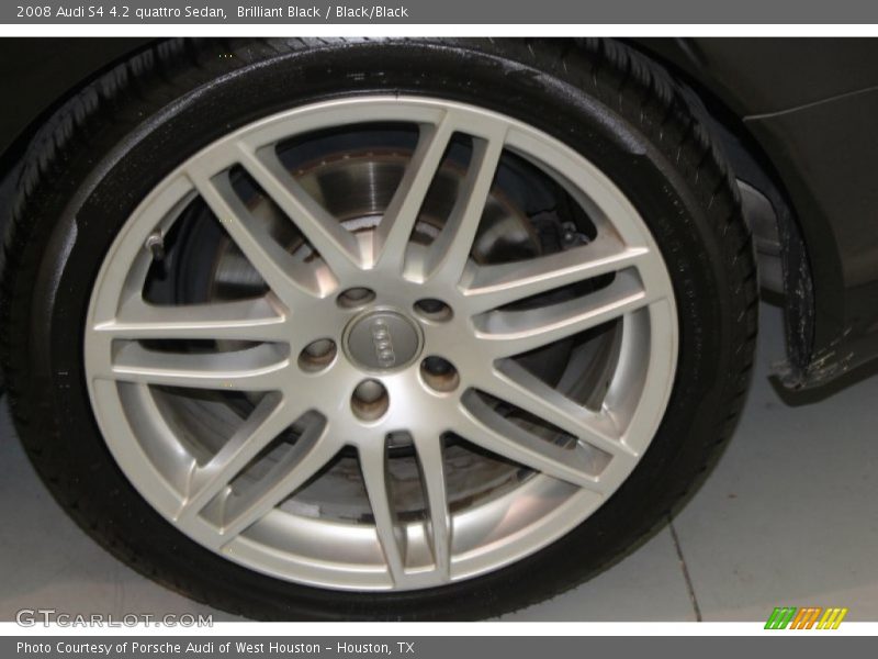 Brilliant Black / Black/Black 2008 Audi S4 4.2 quattro Sedan