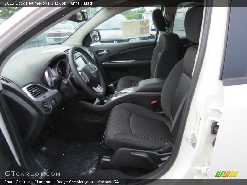 White / Black 2013 Dodge Journey SXT Blacktop