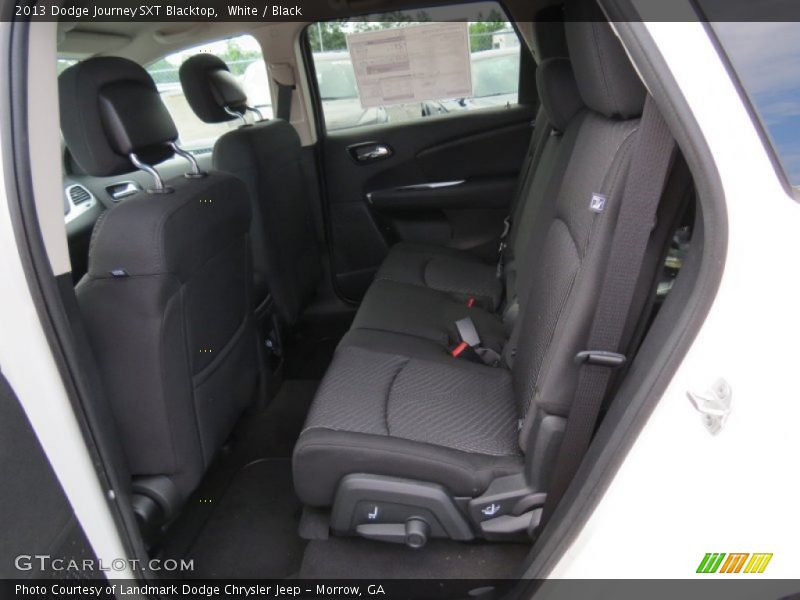 White / Black 2013 Dodge Journey SXT Blacktop
