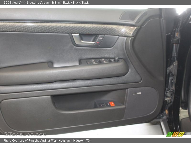 Brilliant Black / Black/Black 2008 Audi S4 4.2 quattro Sedan
