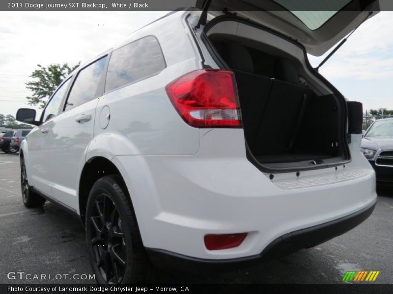 White / Black 2013 Dodge Journey SXT Blacktop