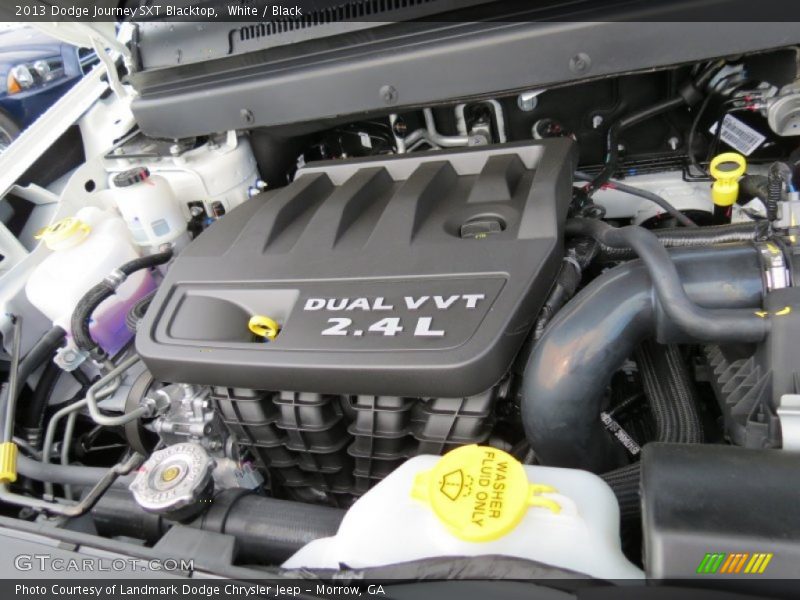 White / Black 2013 Dodge Journey SXT Blacktop