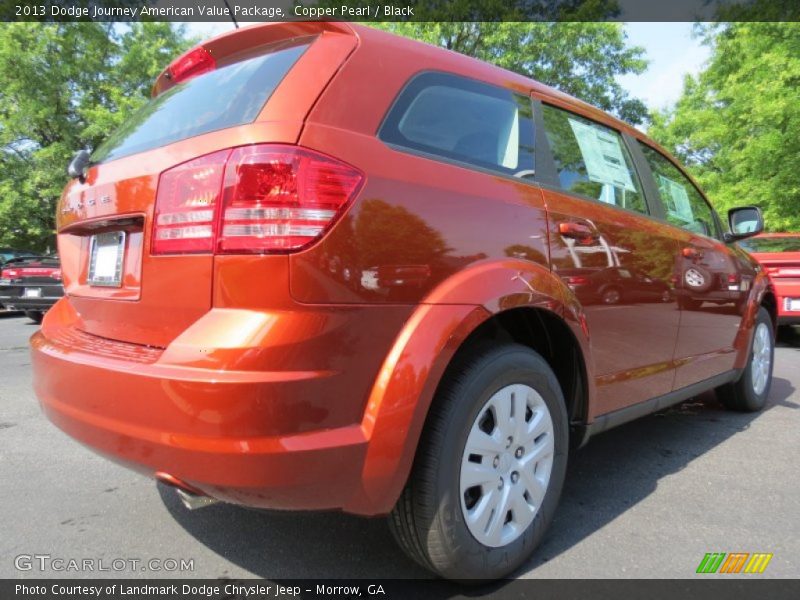 Copper Pearl / Black 2013 Dodge Journey American Value Package