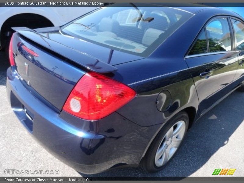 Midnight Blue Metallic / Ebony 2009 Pontiac G6 Sedan