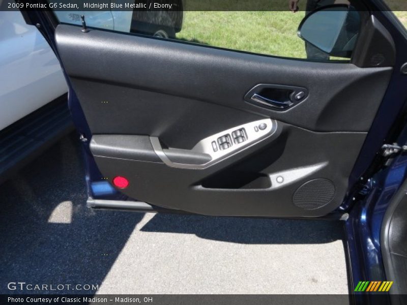 Midnight Blue Metallic / Ebony 2009 Pontiac G6 Sedan