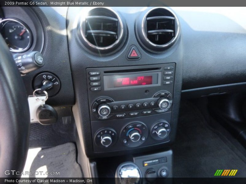 Midnight Blue Metallic / Ebony 2009 Pontiac G6 Sedan