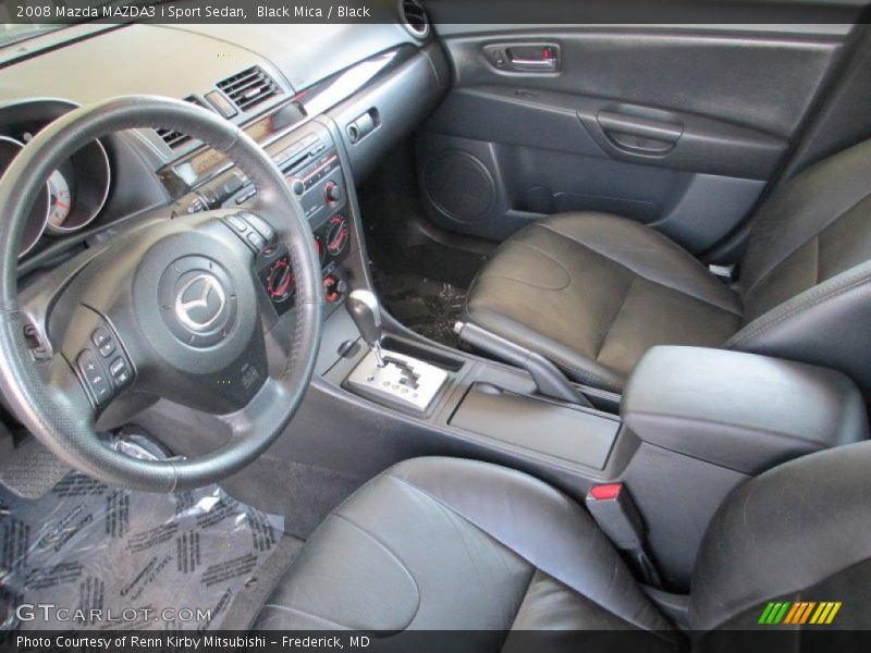  2008 MAZDA3 i Sport Sedan Black Interior