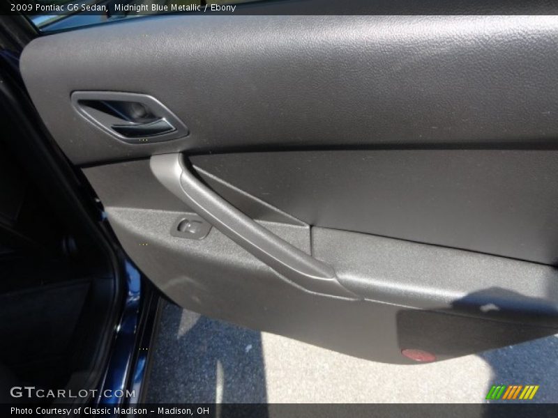 Midnight Blue Metallic / Ebony 2009 Pontiac G6 Sedan