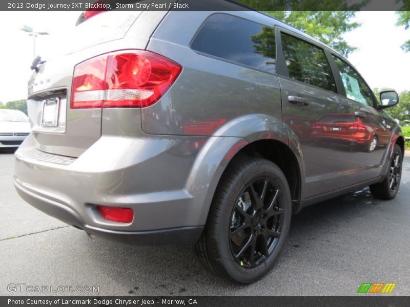 Storm Gray Pearl / Black 2013 Dodge Journey SXT Blacktop