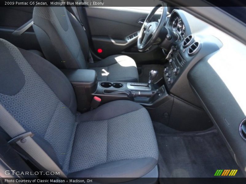 Midnight Blue Metallic / Ebony 2009 Pontiac G6 Sedan
