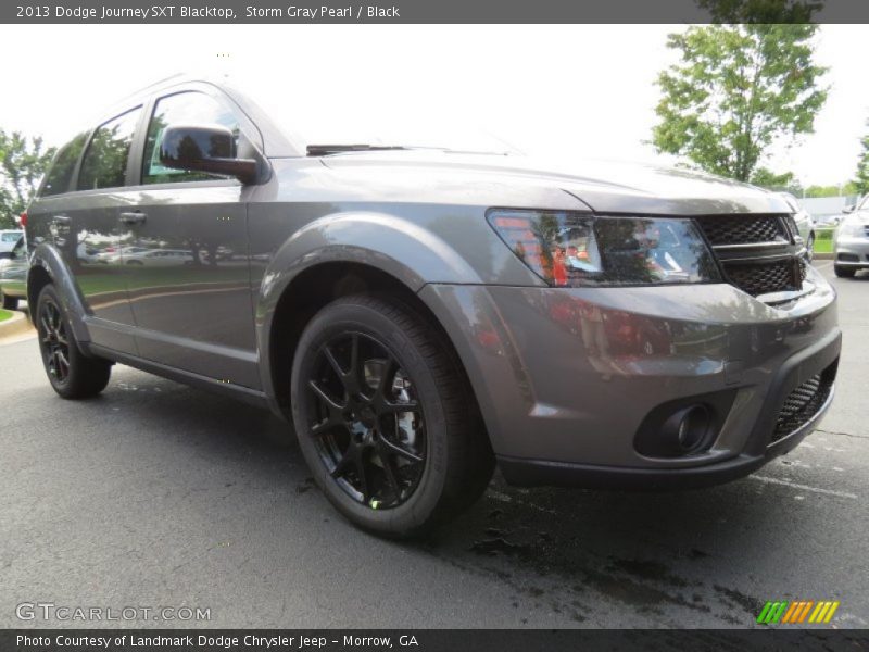 Storm Gray Pearl / Black 2013 Dodge Journey SXT Blacktop