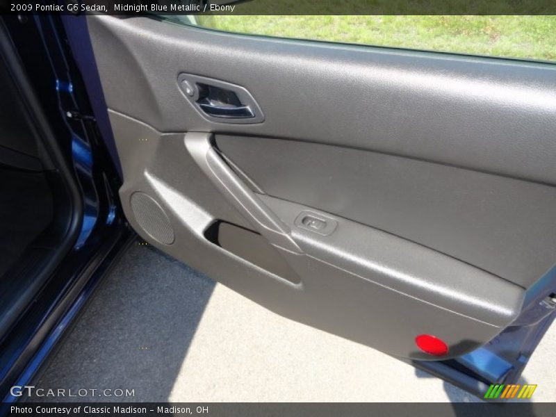 Midnight Blue Metallic / Ebony 2009 Pontiac G6 Sedan