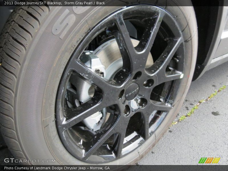 Storm Gray Pearl / Black 2013 Dodge Journey SXT Blacktop