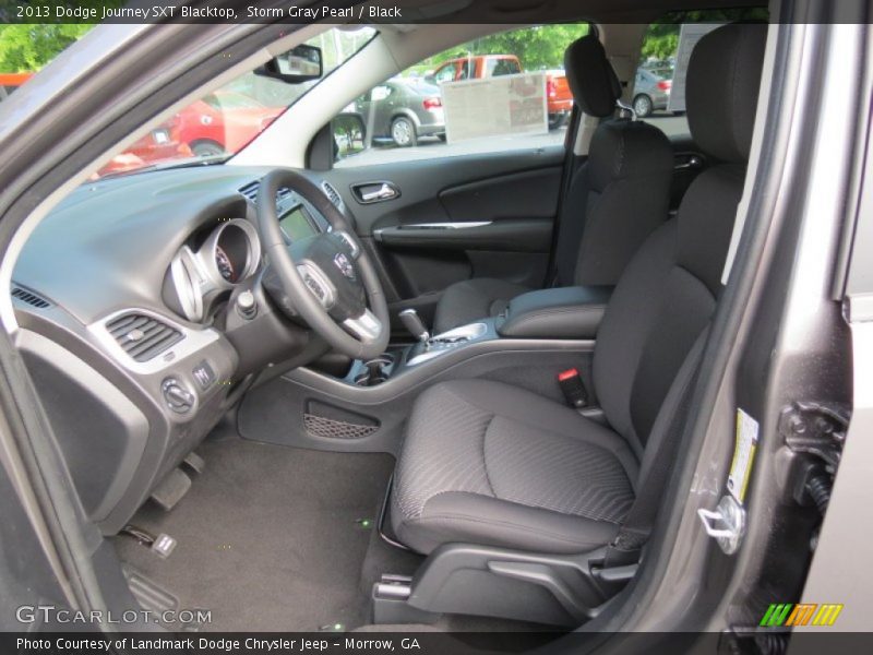 Storm Gray Pearl / Black 2013 Dodge Journey SXT Blacktop