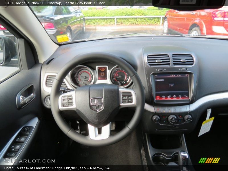 Storm Gray Pearl / Black 2013 Dodge Journey SXT Blacktop