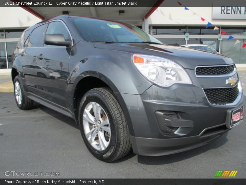 Cyber Gray Metallic / Light Titanium/Jet Black 2011 Chevrolet Equinox LS