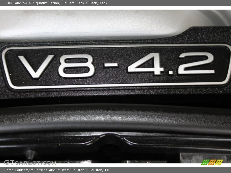 Brilliant Black / Black/Black 2008 Audi S4 4.2 quattro Sedan