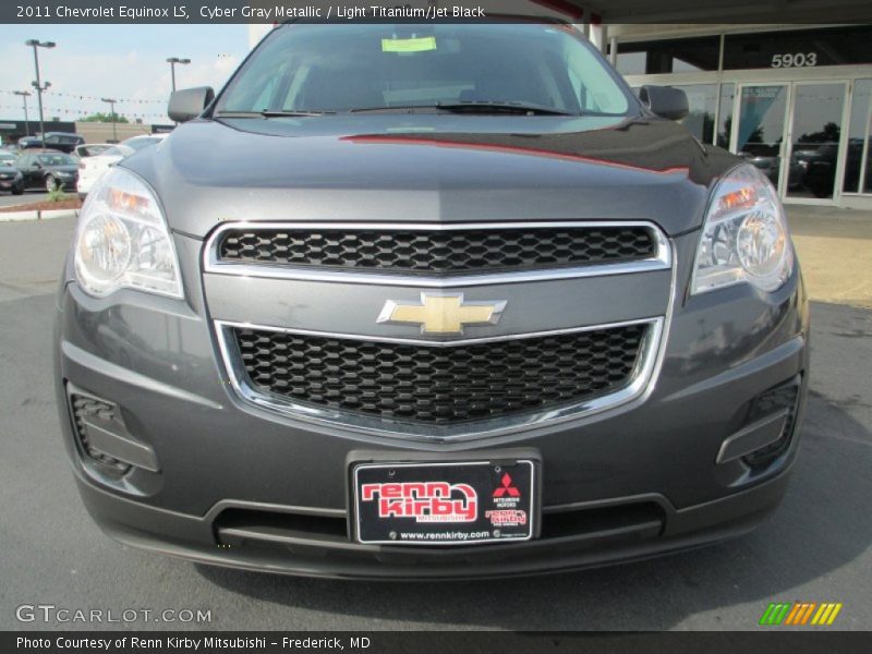 Cyber Gray Metallic / Light Titanium/Jet Black 2011 Chevrolet Equinox LS