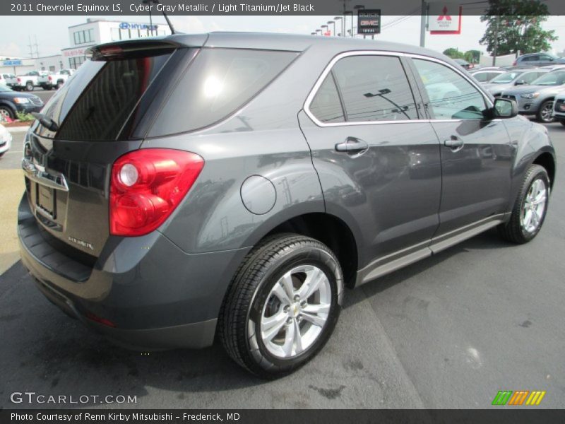 Cyber Gray Metallic / Light Titanium/Jet Black 2011 Chevrolet Equinox LS